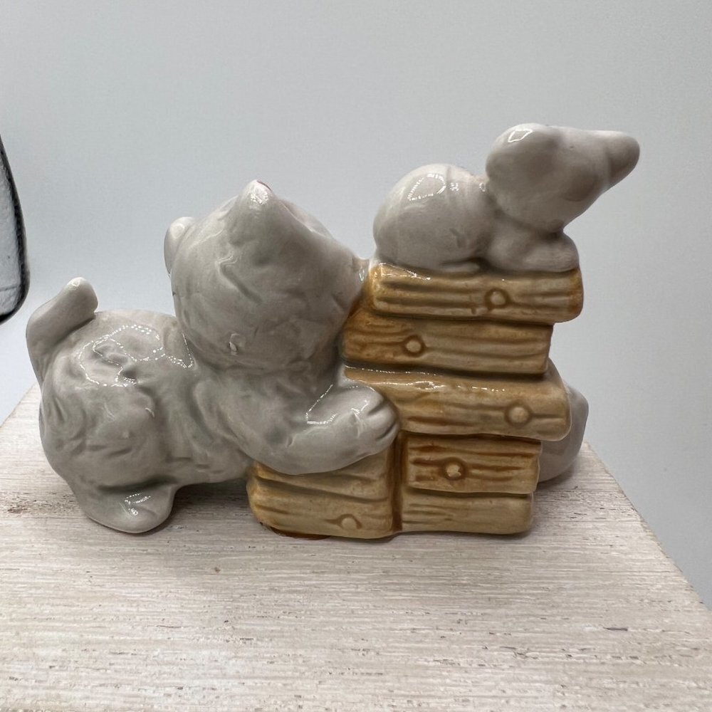 Vintage Cat Kitten Mouse Collectible Figurine Decoration - Picture 5 of 8